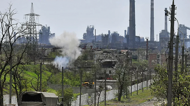 Обстановка на украинском химзаводе "Азот" в Северодонецке