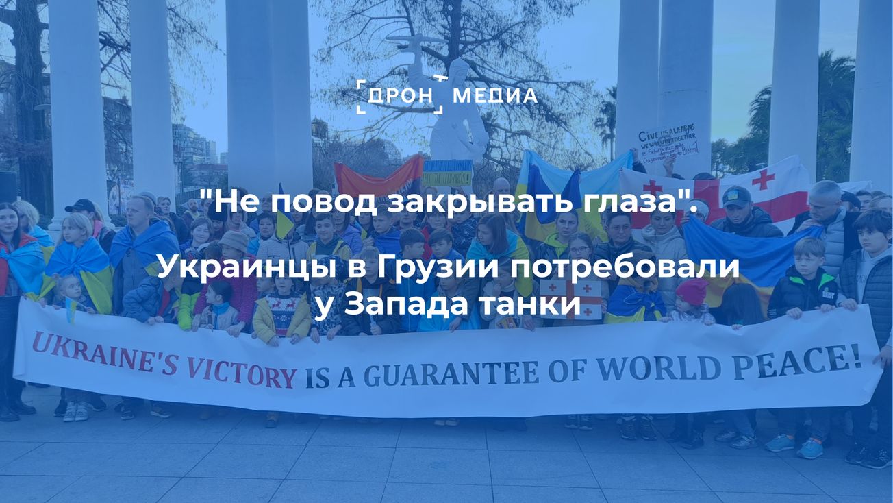 "Не повод закрывать глаза". Украинцы Грузии потребовали у Запада танки