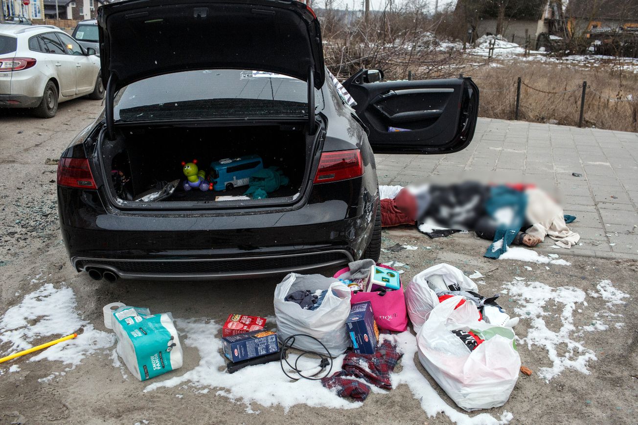 Российским военным объявлены подозрения за расстрел колонны в Ирпене