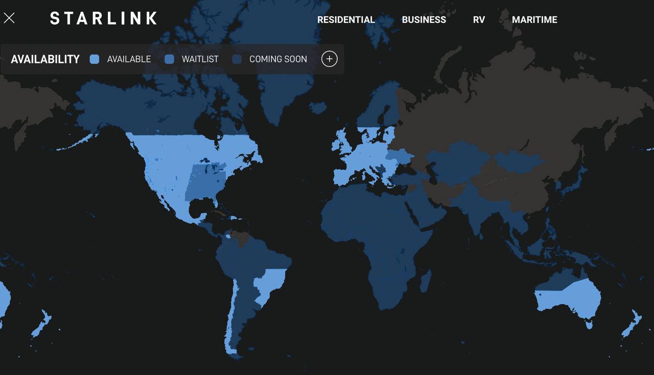 Интернета от Starlink в России не будет