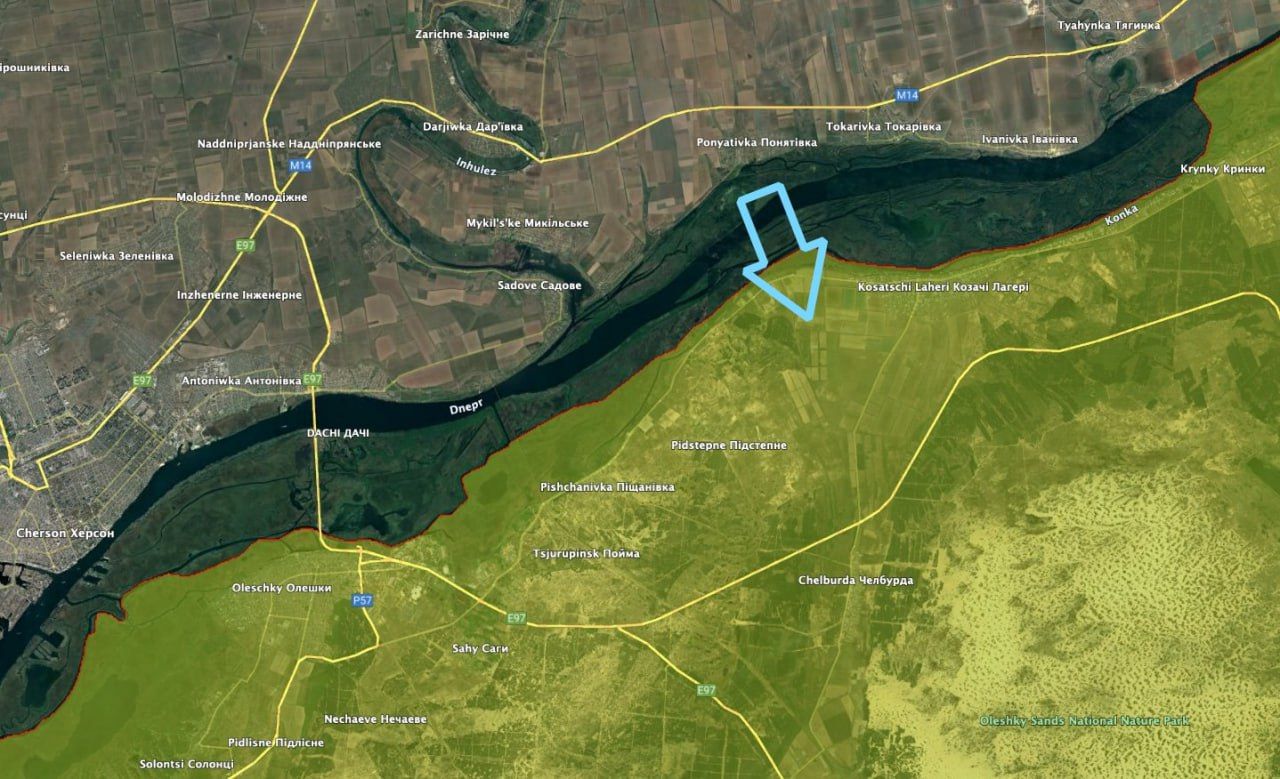 ВСУ захватили три плацдарма на правом берегу Днепра в Херсонской области