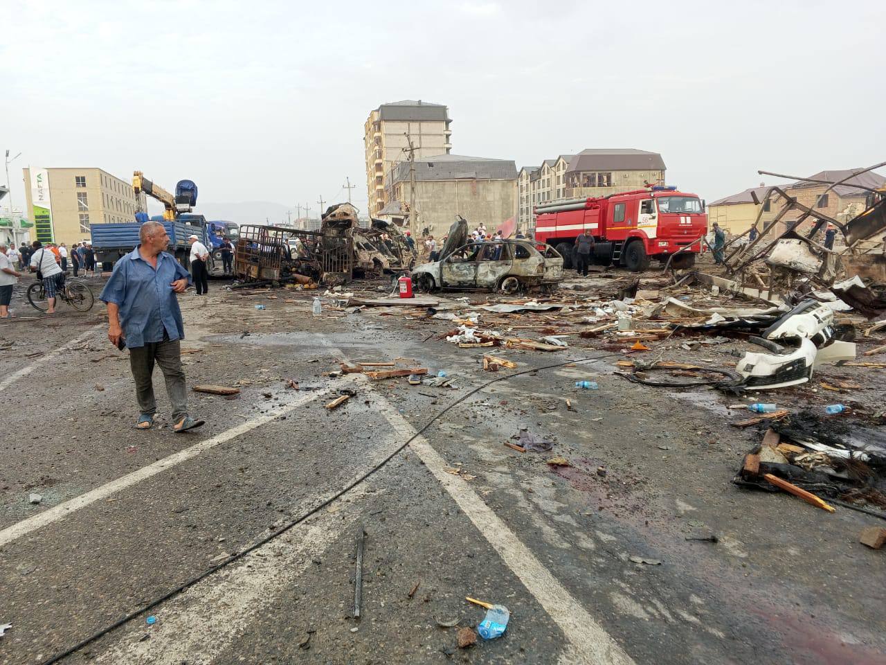 30 человек погибли при взрыве на автозаправке в Дагестане. Десятки ранены
