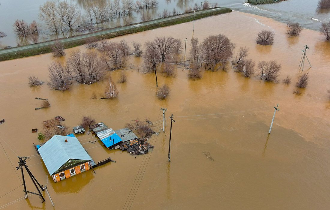 Уровень воды в реке Урал у Оренбурга снизился до безопасного
